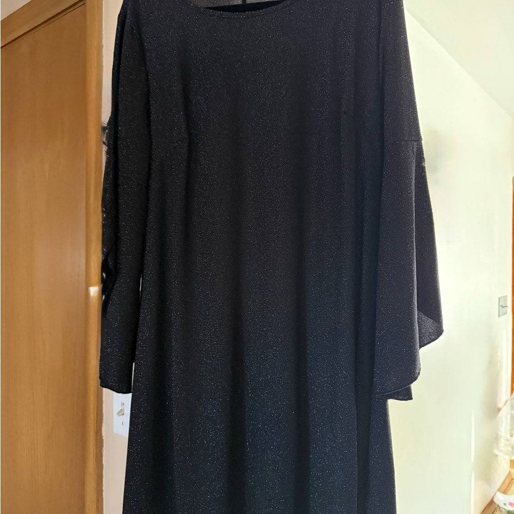 SHEIN Black Long Sleeve Dress